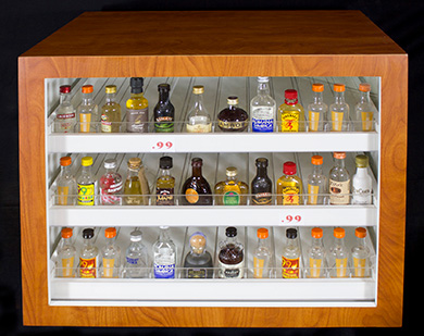 50ml Liquor Bottle Display