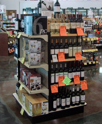 Four Way Wine Display