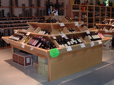 Wine Boat Display Rack